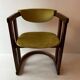 Art Deco armchair in wood and velvet