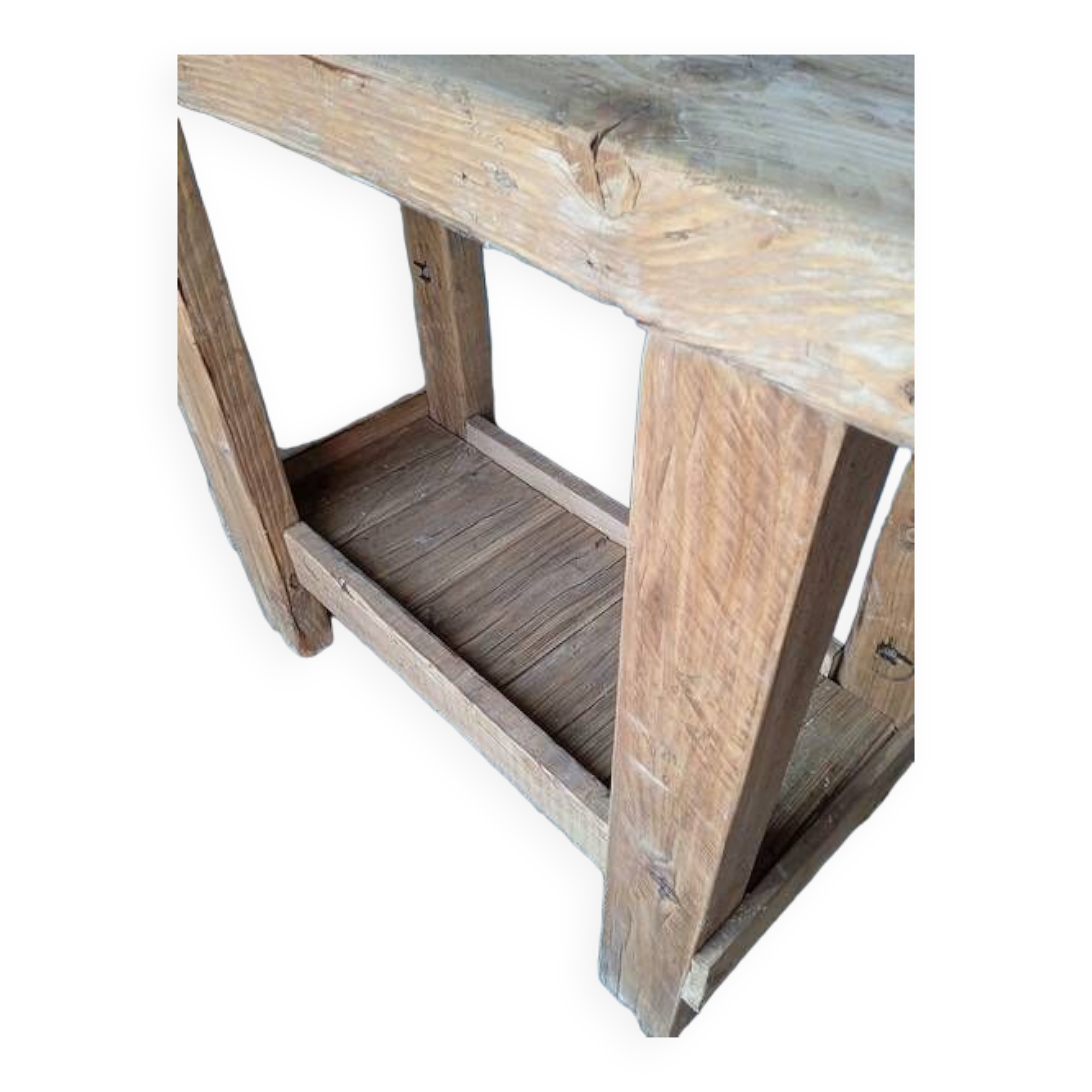 Workbench 100cm old solid wood