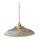 Vintage molded glass lampshade pendant light - tableware collection -