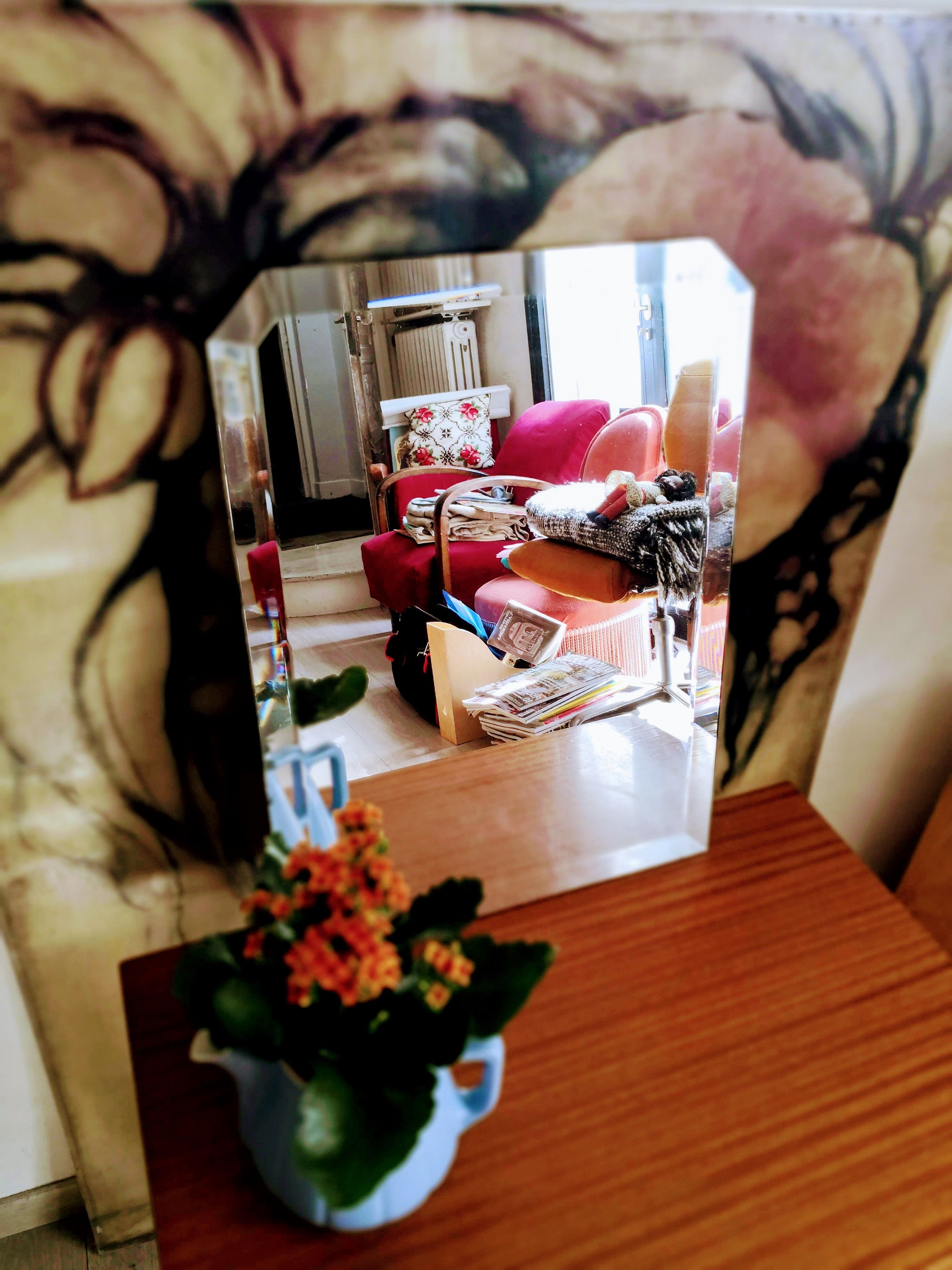 Mirror beveled 57 x 42cm