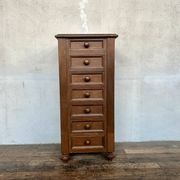 Vintage narrow chest of drawers / bedside table