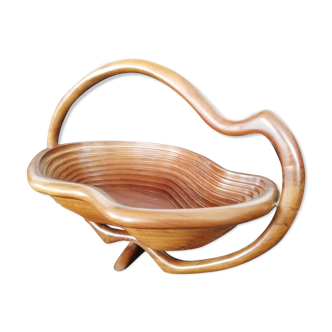 Fruit basket under dish