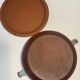 LARGE COVERED DISH SANDSTONE BY PUISAYE JEANNE AND NORBERT PIERLOT 1960