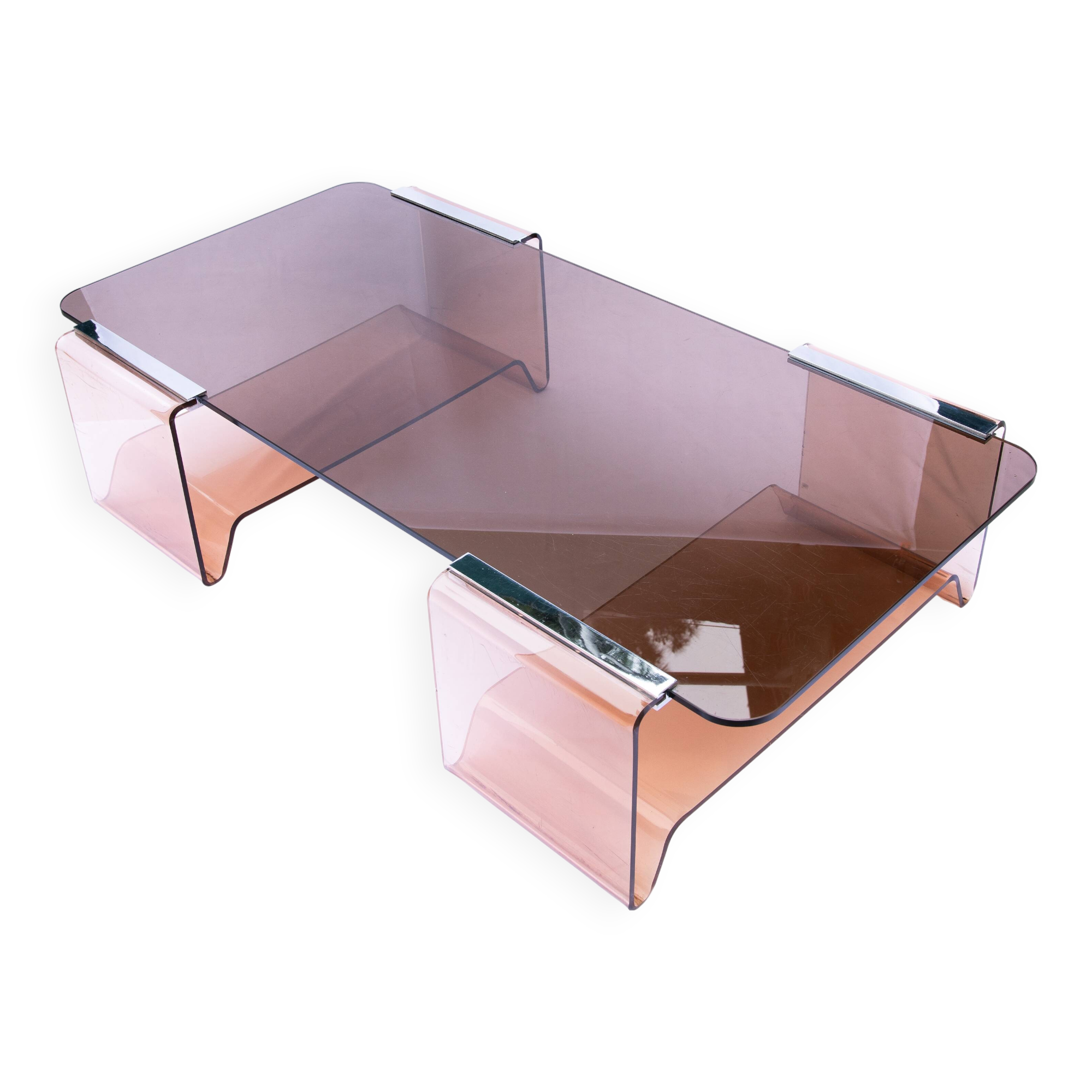 TABLE BASSE MICHEL DUMAS POUR ROCHE BOBOIS, 1970