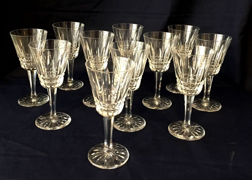 Suite de 11 verres a vin cuit ou porto en cristal taille | Selency