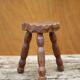Vintage stool, small wooden stool, tripod stool, plant holder, interior decoration, stool