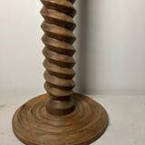 Solid oak twisted column