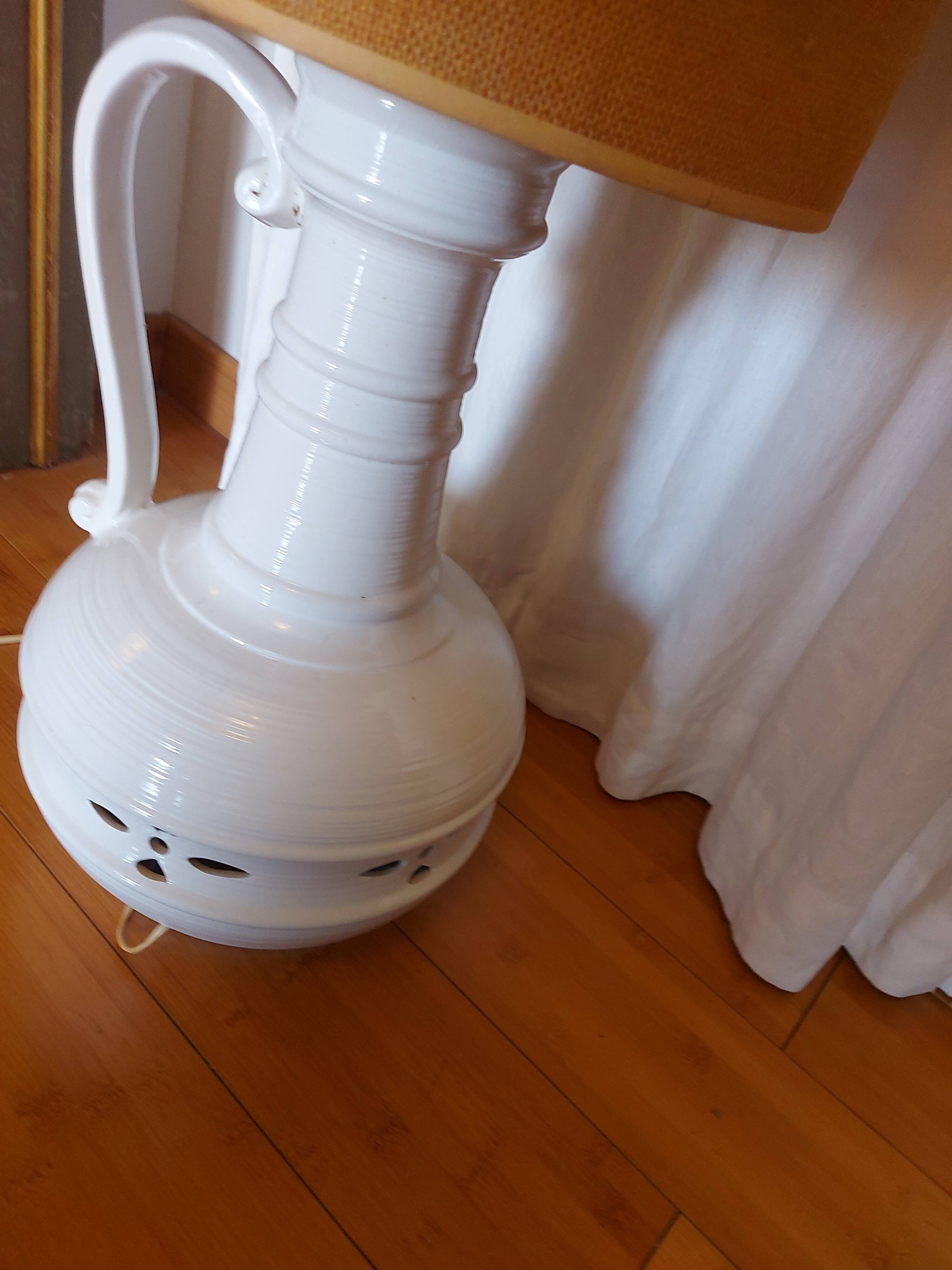VINTAGE 70'S CERAMIC FLOOR LAMP
