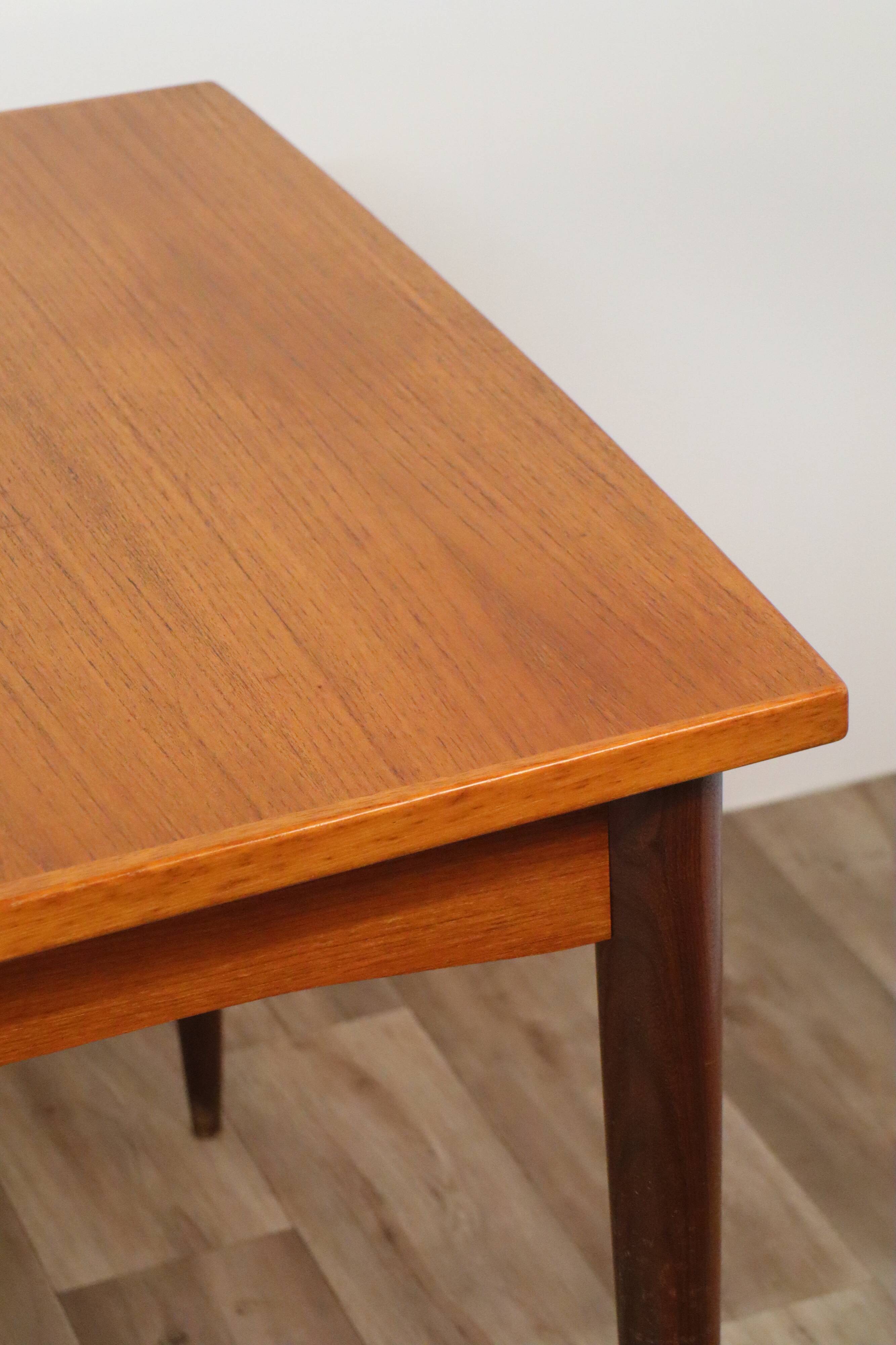 Scandinavian extendable teak dining table 1960