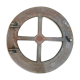 Cast iron bull's eye window