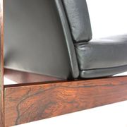 France & Son Set of 3 Modular Leather Armchairs by O. Gjerløv-Knudsen/T. Li
