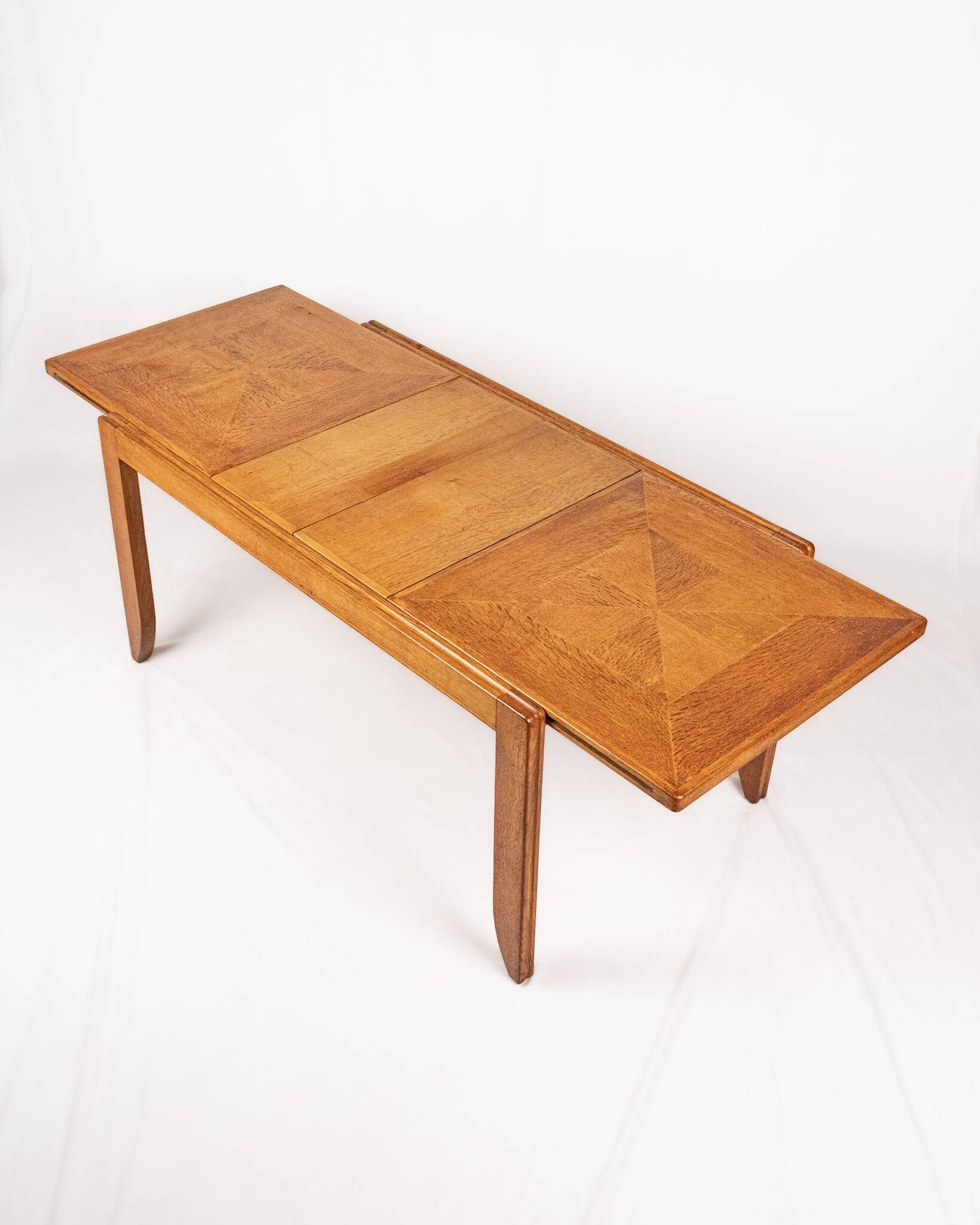Extendable dining table, Calvados model, Guillerme and Chambron, 1960s