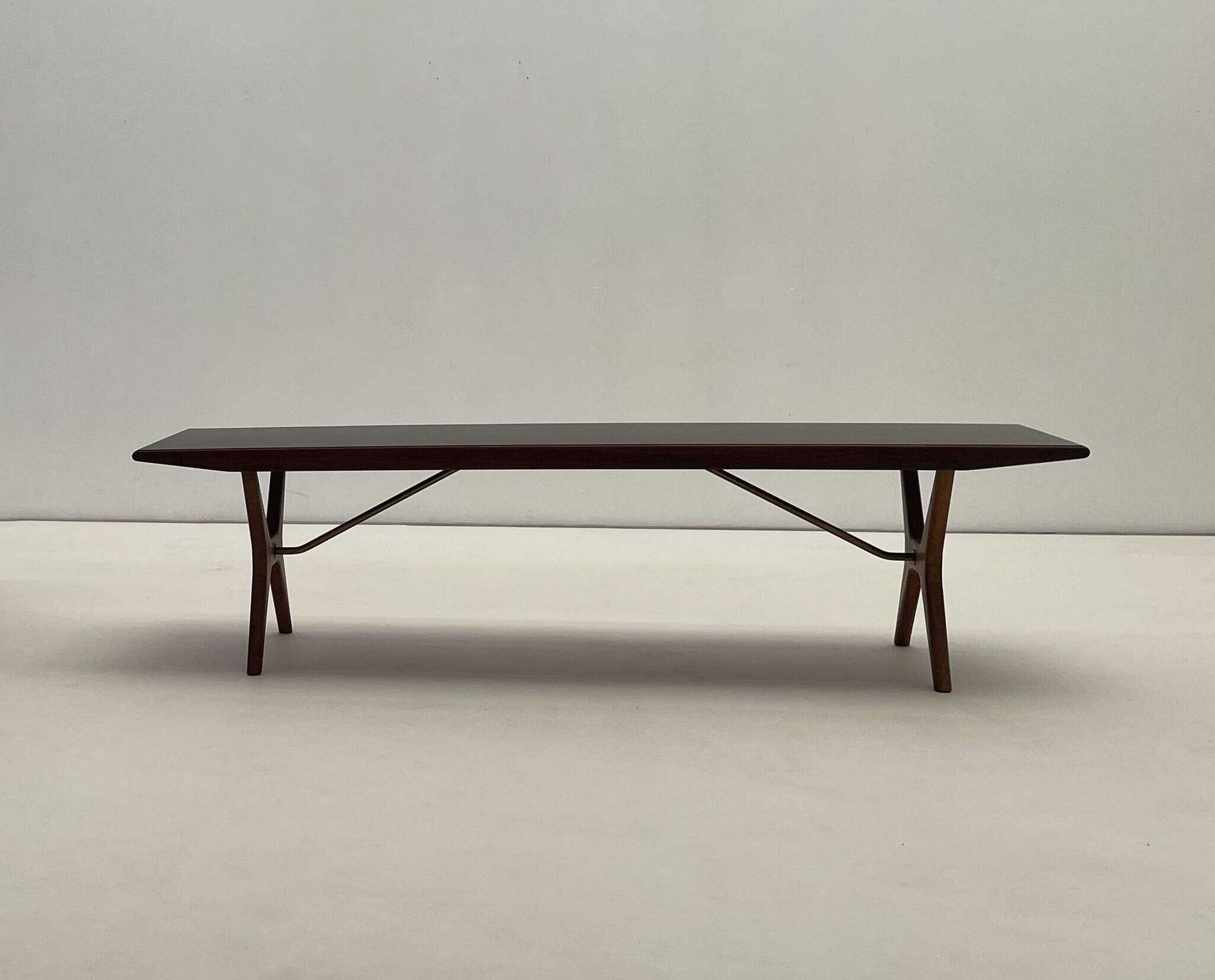 Swedish modern teak coffee table by Jo Carlsson, 1960