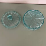 Blue glass bonbonnière, glass box