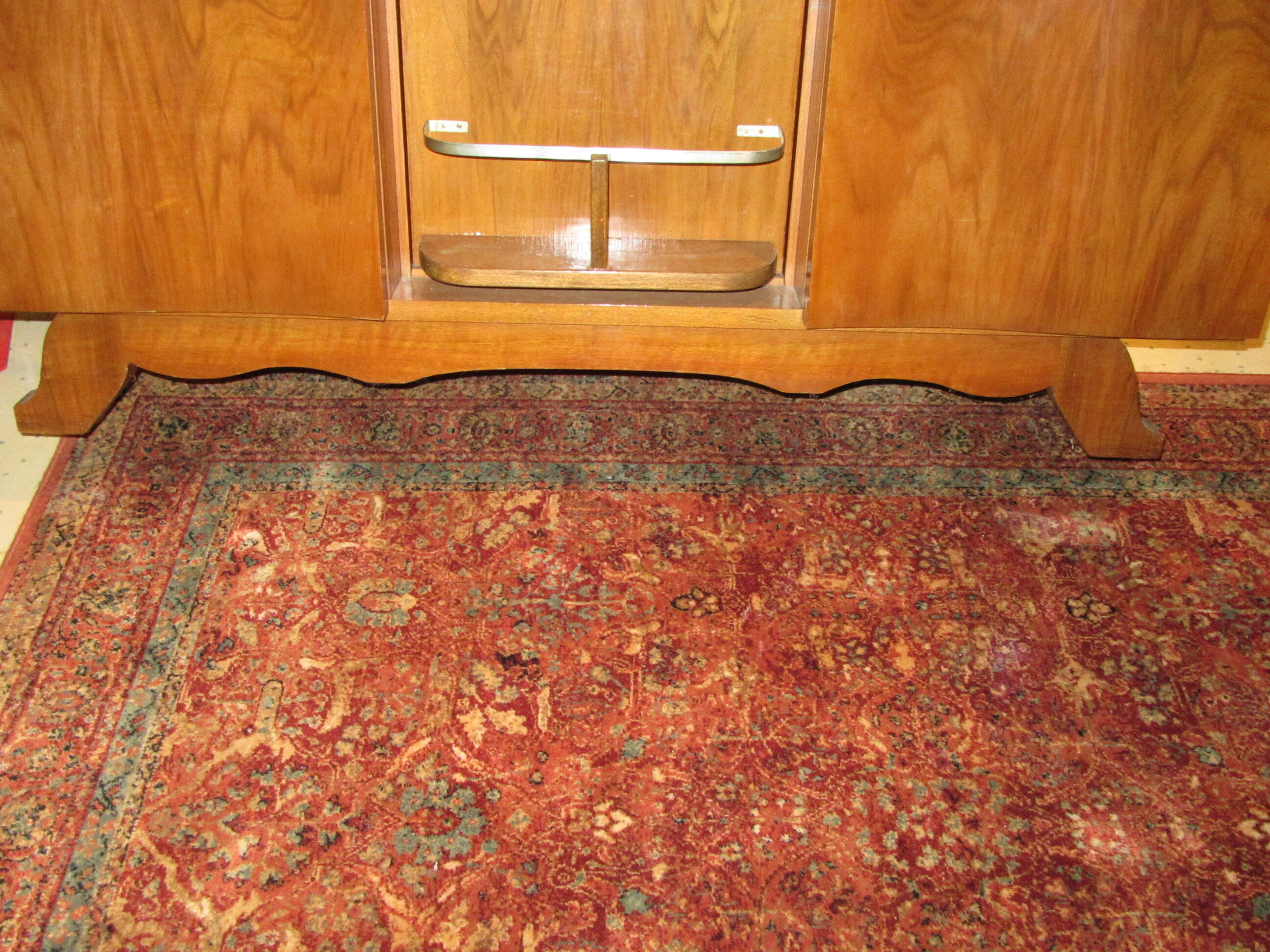 Buffet bar plated Art Deco Walnut