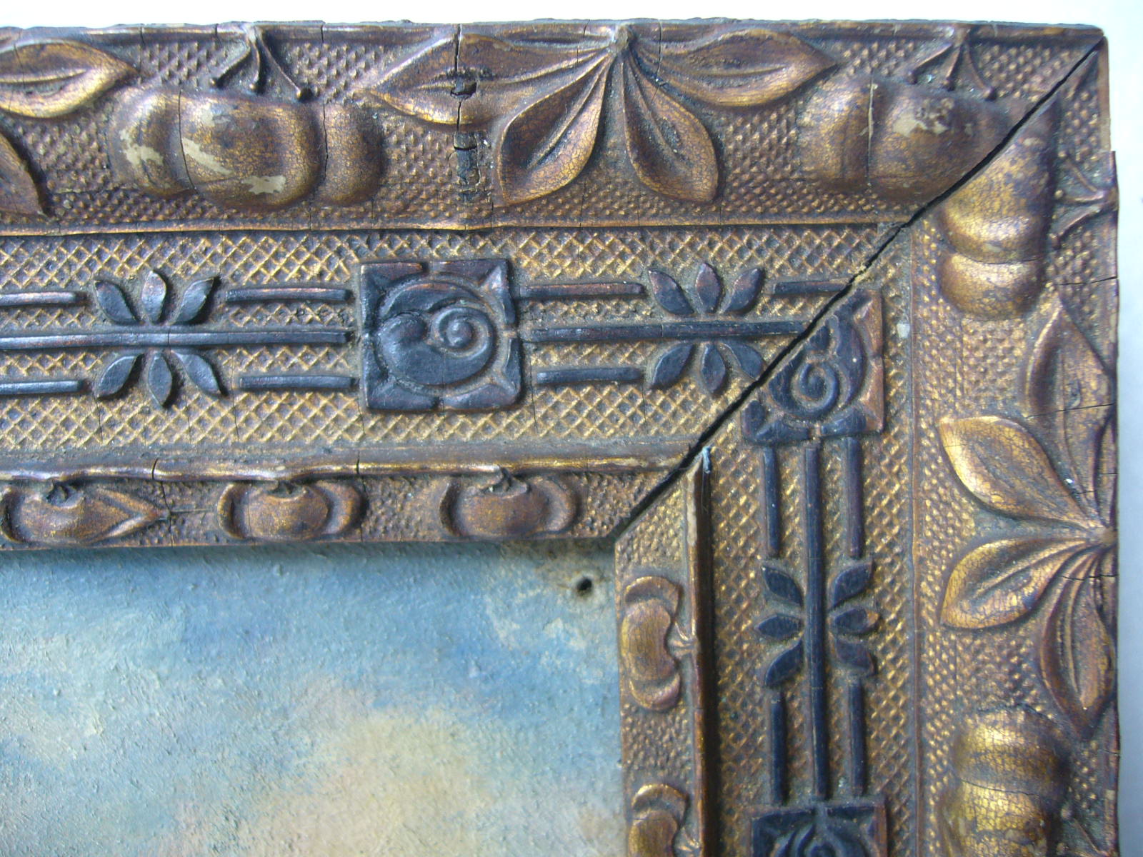 Painting depicting a boat painted in oil on cardboard framed, signed