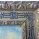 Painting depicting a boat painted in oil on cardboard framed, signed