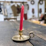 Brass thumb candle holder