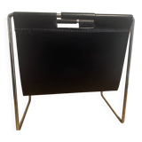 Leather magazine rack