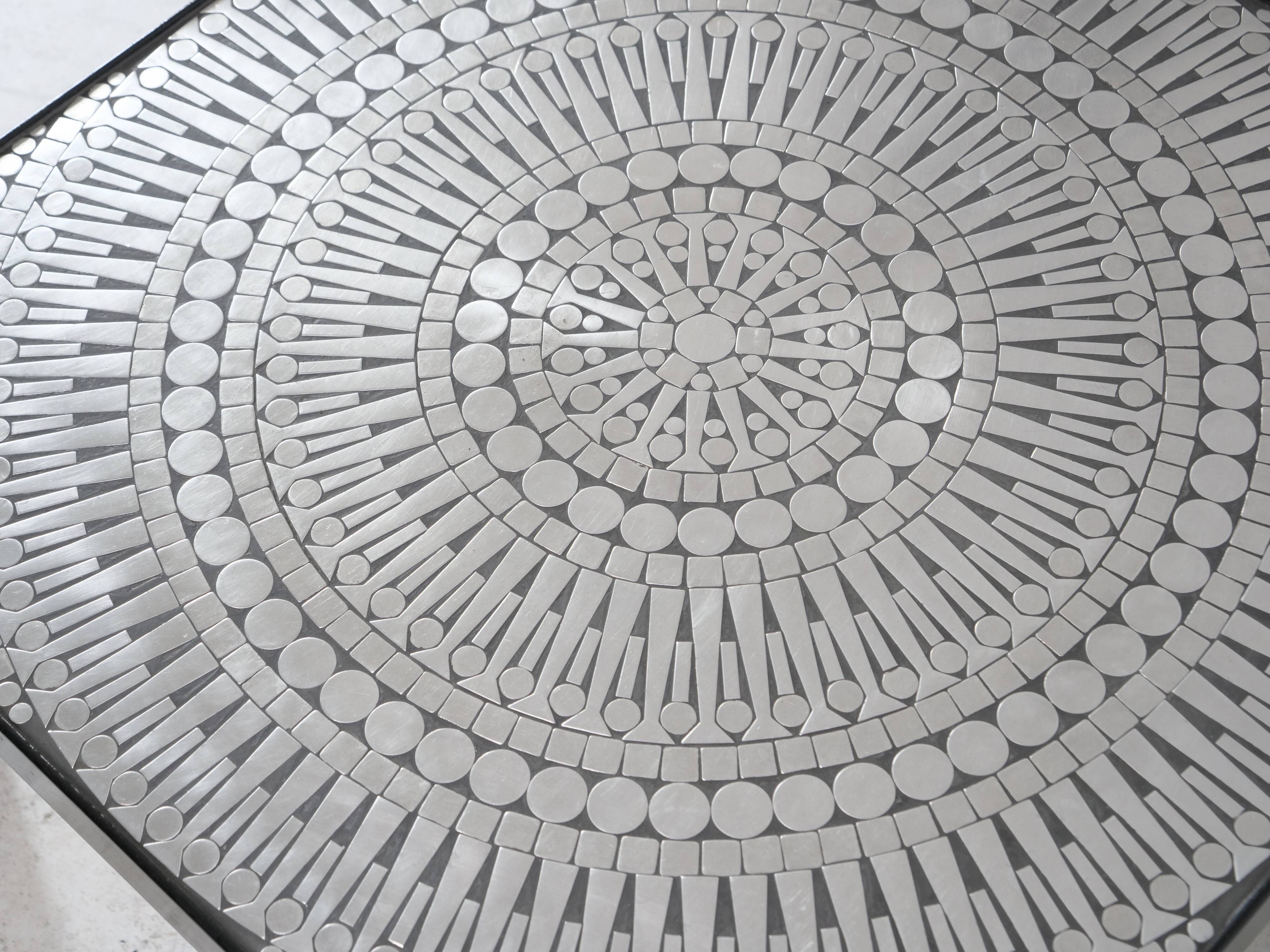 Coffee table by Raf Verjans, brutalist design, Belgium, 1970s