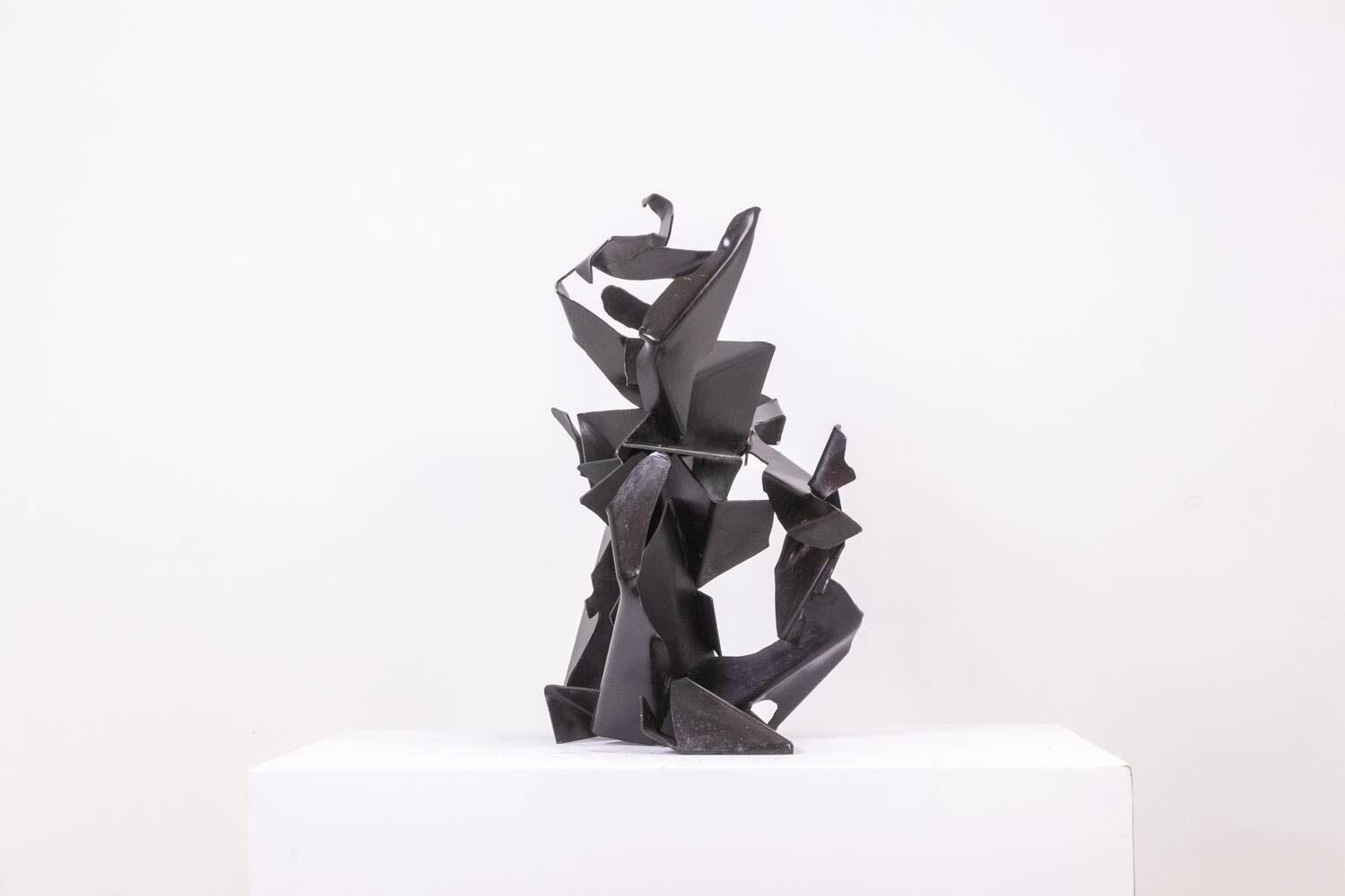 Jean Campa. Abstract sculpture in patinated iron. 1980s.