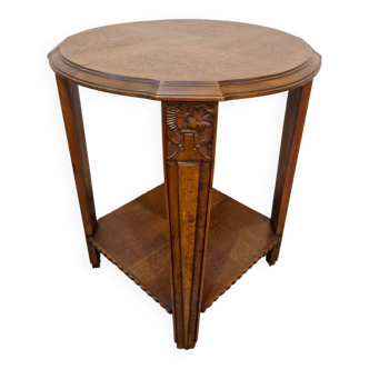 Side table in walnut - Art Deco