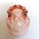 6 pink glass water glasses
