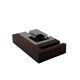 Mid-century modern mahogany ashtray, Alfred Dunhill Italy 1970s