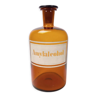 Large apothecary bottle Amyl alcohol