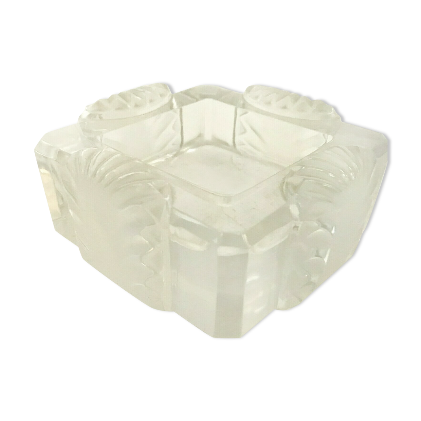 Empty crystal pocket of the 20th century Lalique house