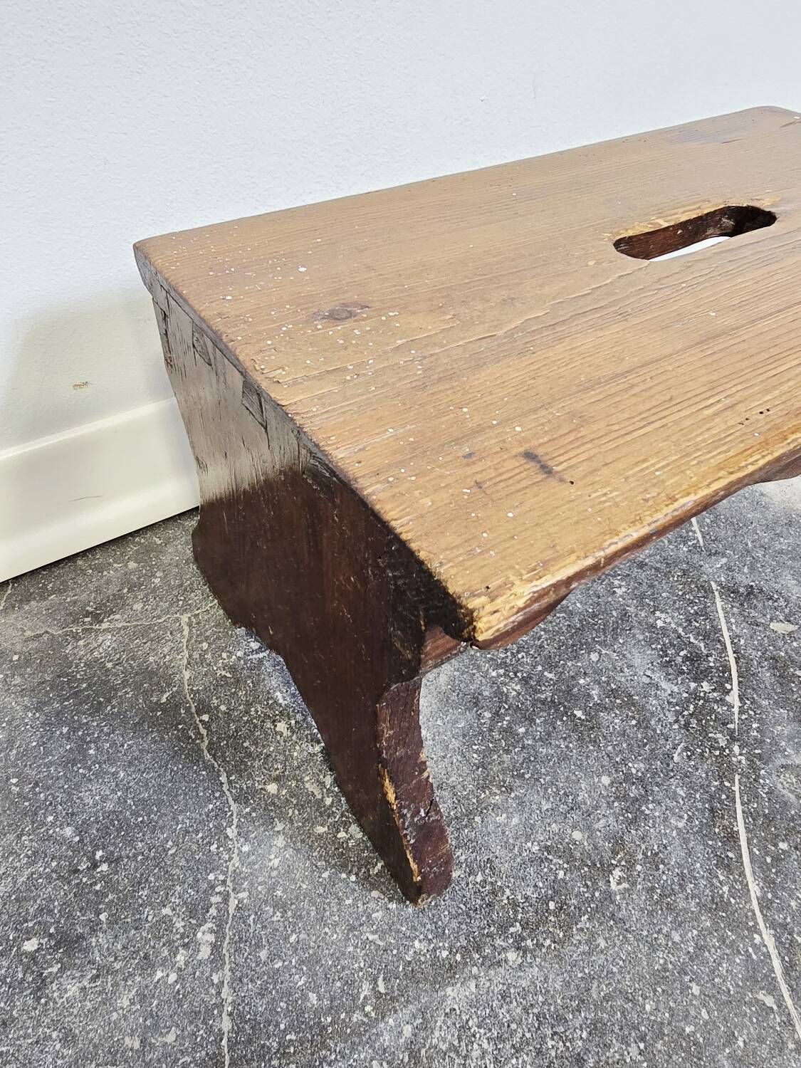 50s Handmade Wooden Footstool