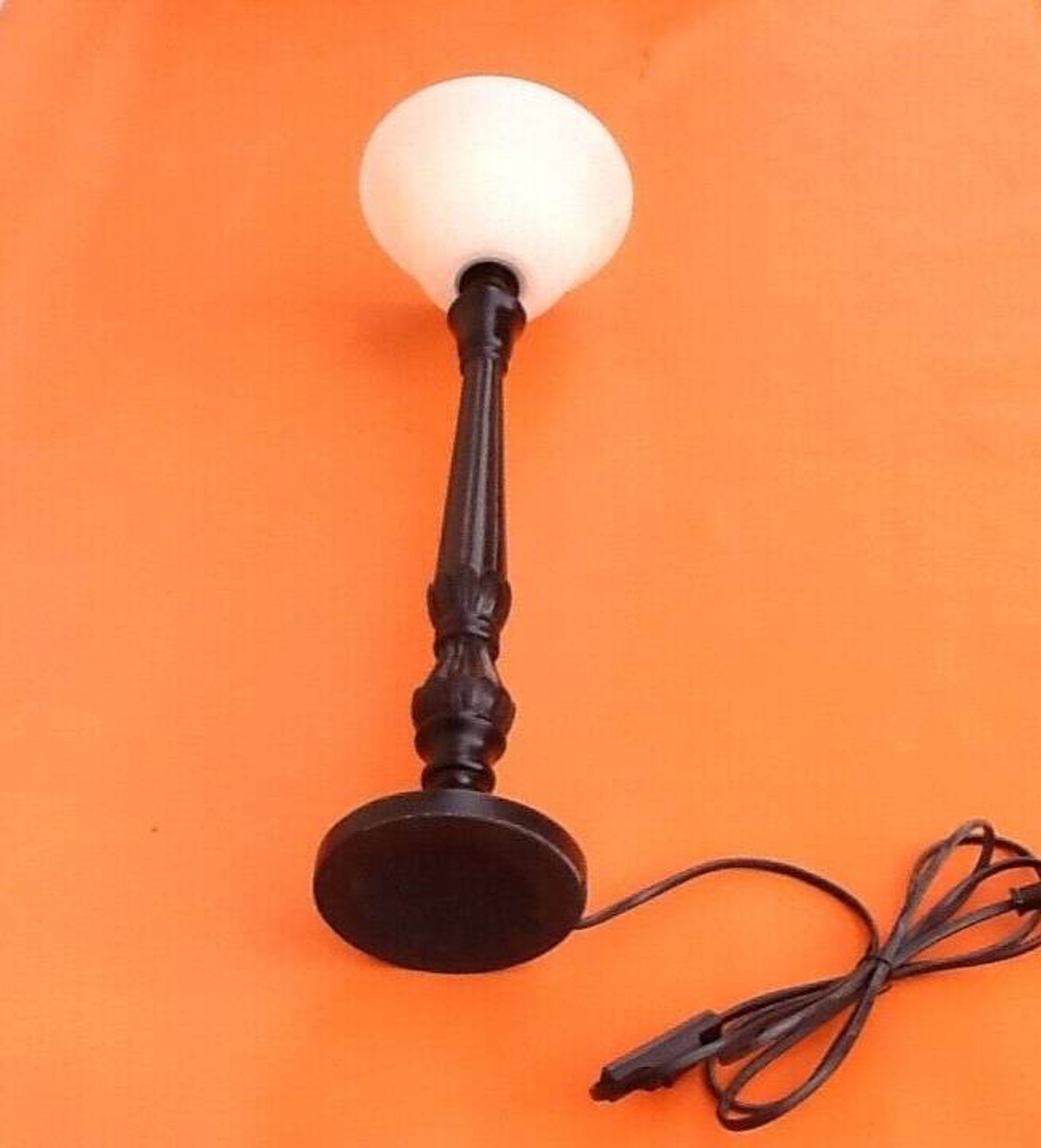 Lampe à poser   Cloche abat jour / Tulipe verre granité