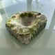 Green marble ashtray