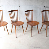 Set of 4 bistro chairs "Menuet" years 60/70