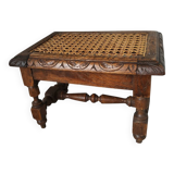 Small caned bench
