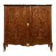 Louis XV style crossbow sideboard in noble wood marquetry circa 1850
