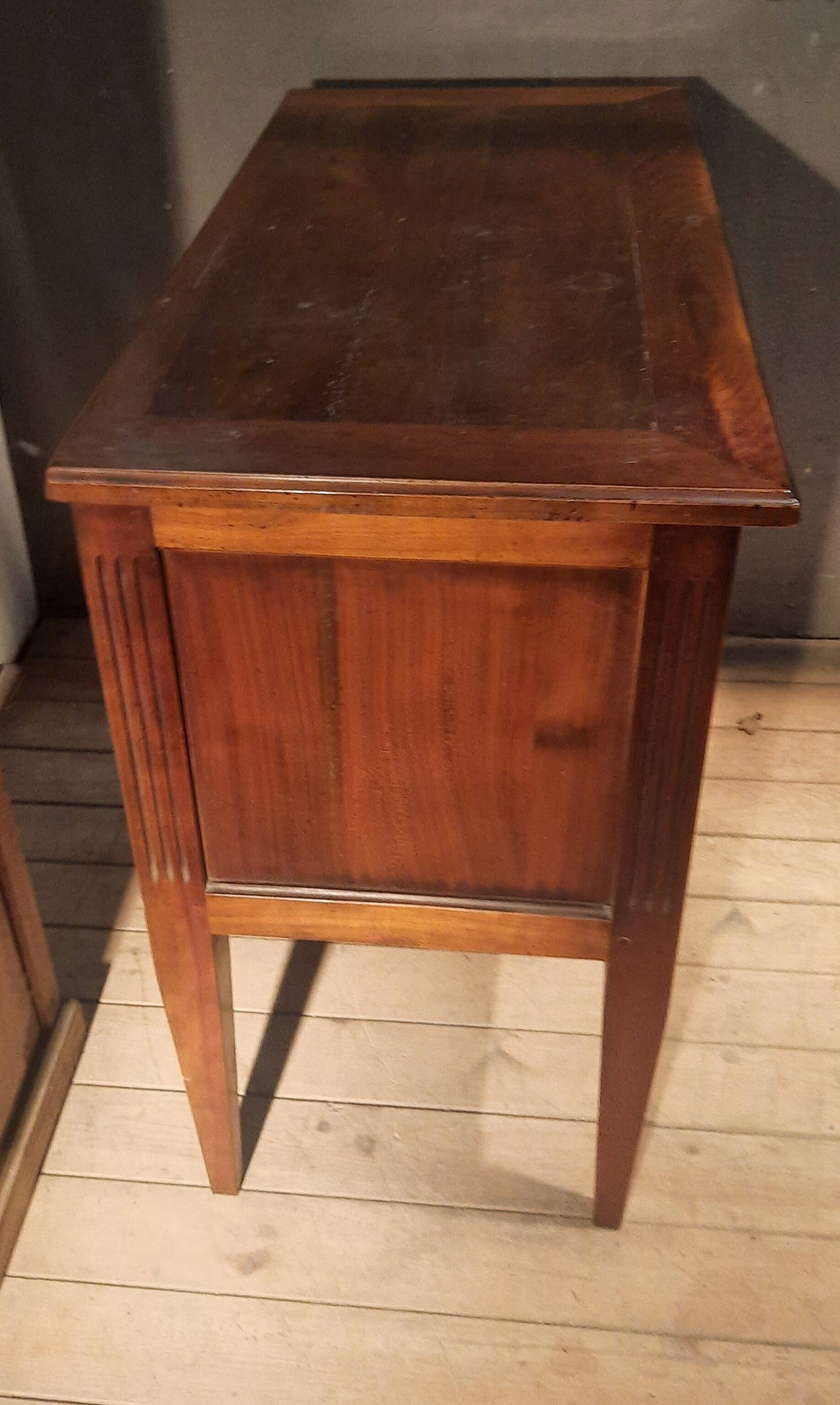 Directoire style wooden chest of drawers