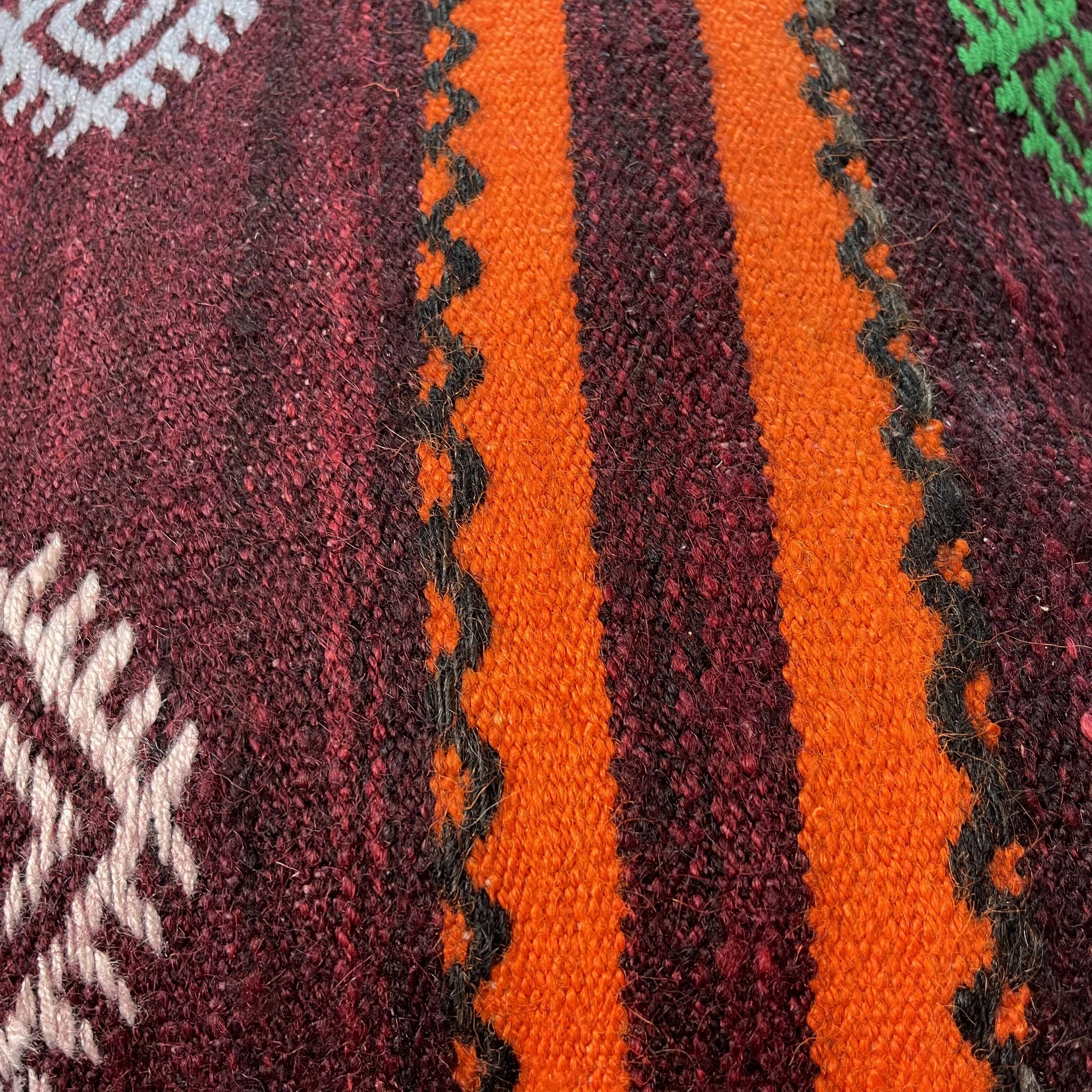 Vintage turkish kilim cushion cover 40 x 40 cm