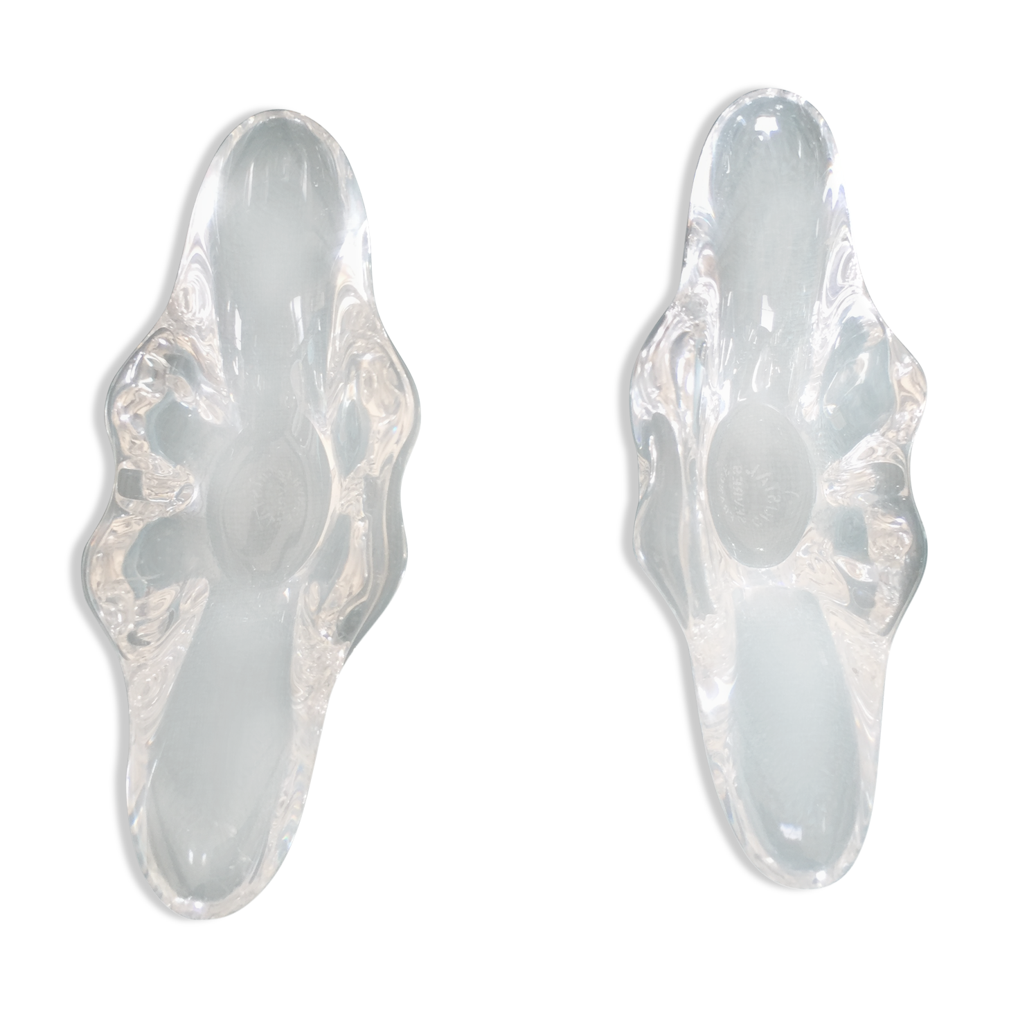 Salière et poivrière en cristal