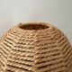 2 vintage table lamps, bedside lamp, sisal lamps, ball lamp, boho, mid-century interior