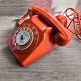 Vintage orange socotel phone