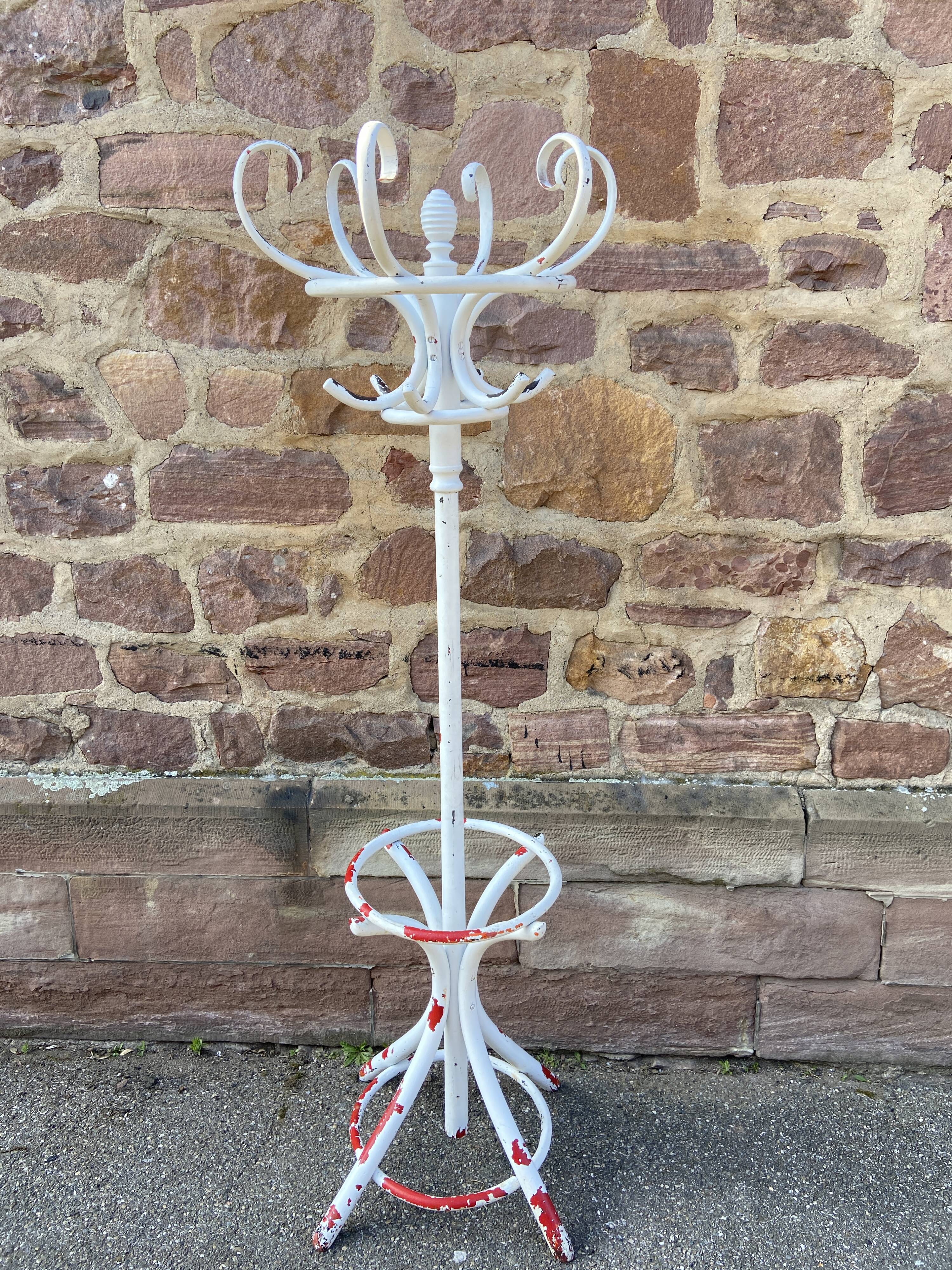 Antique parrot coat rack