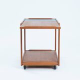 Trolley bar cart teak extendible japandi Danish Design, 1970s