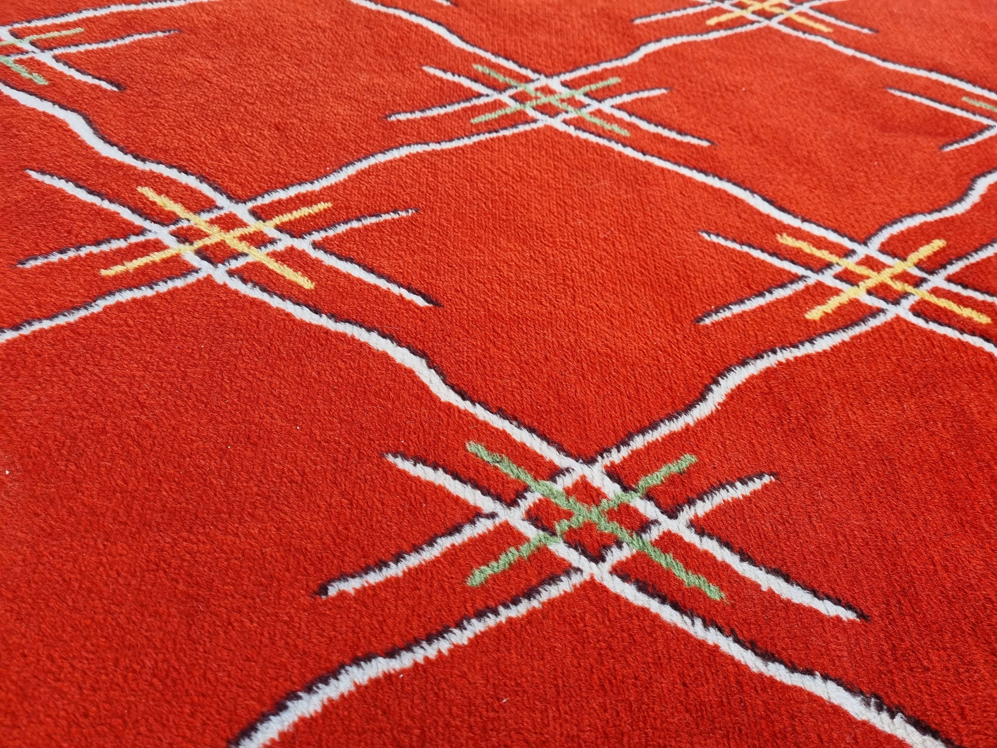Carpet of 1970 red 280x200cm