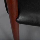 Danish Design reupholstered Dining chair Model 317 by Hvidt & Mollgaerd, set of 4