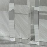Duo de bougeoirs en cristal.