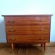Commode pieds compas 1950 mid-century vintage