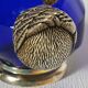 Vintage glass and silver-plated zoomorphic carafe