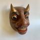 Set of 3 Hand-Carved Old  Wooden Masks South Asia