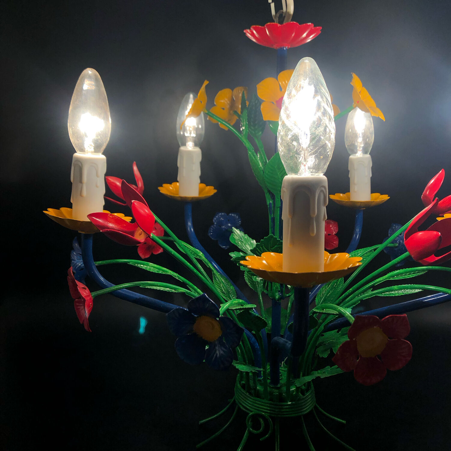 Vintage floral chandelier